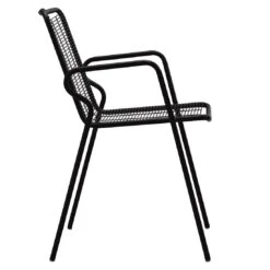 Vermobil Roma Stapelsessel Stahl Schwarz -Garten Und Außenbereich vermobil roma stapelsessel stahl 1371329 3