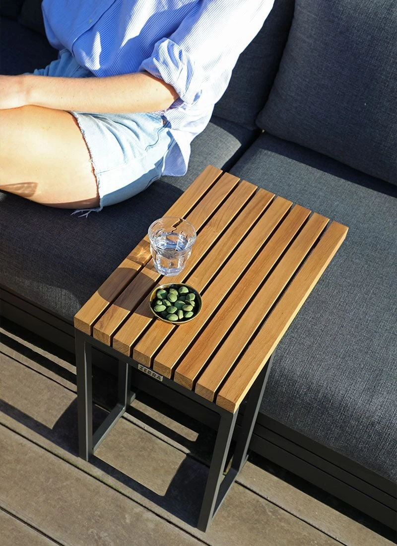 Zebra Cubo Ecklounge 3-tlg. Aluminium/Olefin Graphit/Dunkelgrau 11 Zebra Cubo Ecklounge 3-tlg. Aluminium/Olefin Graphit/Dunkelgrau – Bild 9