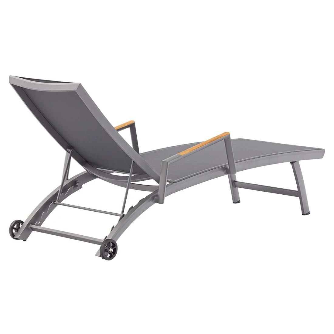 Zebra Fly Gartenliege Aluminium/Textilene Elegance Grey/Dark Grey 6 Zebra Fly Gartenliege Aluminium/Textilene Elegance Grey/Dark Grey – Bild 4