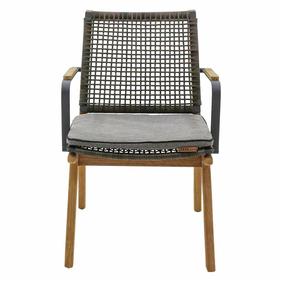 Zebra Lenyx Gartensessel Teak/Rope Teak/Brown Brushed 4 Zebra Lenyx Gartensessel Teak/Rope Teak/Brown Brushed – Bild 2