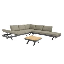Zebra Sky Ecklounge 3-tlg. Aluminium/Sunproof Graphit/Camden Grey -Garten Und Außenbereich zebra sky loungeset 3 tlg aluminium sunproof 1467359 3