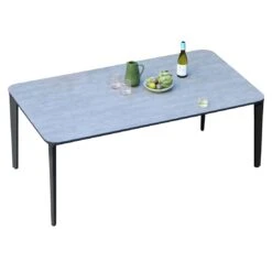 Zebra Taro Gartentisch 180x100cm Aluminium/HPL Graphit/Beton