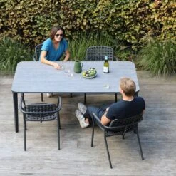Zebra Taro Gartentisch 180x100cm Aluminium/HPL Graphit/Beton -Garten Und Außenbereich zebra taro gartentisch 180x100cm aluminium hpl 1469790 5
